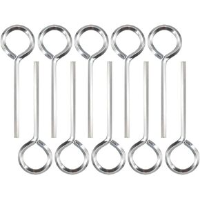 1/8 inch Standard Hex Dogging Key Allen Wrench Door Key for Push Bar Panic Exit Devices - 6 Pack(Silver)