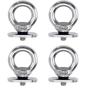 Track Mount Tie Down Eyelet Stainless Steel Track Screws M6 Marine Hardware Boat Tie Down Eyelet Rail 4PCS