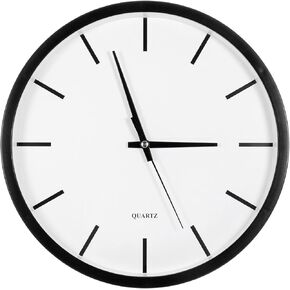 PATIKIL 10 Inch Wall Clock, Quartz Battery Operated Silent Non-Ticking Round Wall Clocks for Office Bedroom Decorative, Yellow