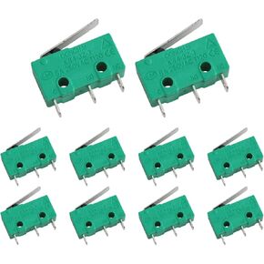 مفتاح حد صغير KW4-3Z-3 مفتاح حد صغير 5A 250 فولت KW4 لأدوات ماكينة CNC (أخضر)-10 قطعة in Kuwait