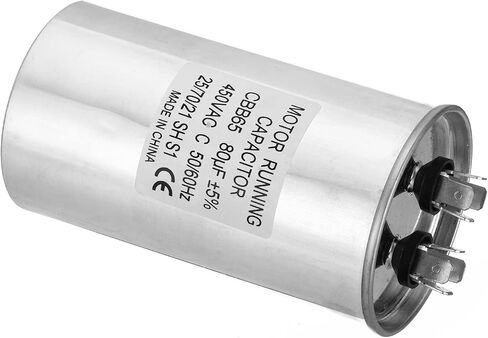 PATIKIL 15uF ±5% 15MDF 450V AC Fan Start Capacitor, CBB65 Circular Run Capacitor for AC Motor Run Air Conditioner Cool Heat Pump Condenser Straight in Saudi Arabia