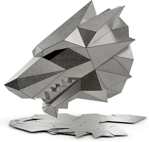 14 قطعة 201 كوبونات لحام مقطوعة بالليزر من الفولاذ المقاوم للصدأ مجموعة أدوات ممارسة اللحام DIY صفائح معدنية مناسبة لمشاريع لحام رأس الذئب للمبتدئين والمحترفين لليزر TIG MIG in Kuwait