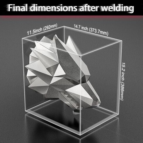 14 قطعة 201 كوبونات لحام مقطوعة بالليزر من الفولاذ المقاوم للصدأ مجموعة أدوات ممارسة اللحام DIY صفائح معدنية مناسبة لمشاريع لحام رأس الذئب للمبتدئين والمحترفين لليزر TIG MIG in Kuwait