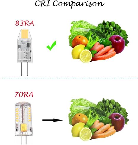 YUIIP No Flicker Led G4 Bulb Bi-Pin Base 2700K لمبة إضاءة بيضاء دافئة، استبدال هالوجين مقاوم للغبار 12 فولت 10 وات (الجيل الثاني من مصباح التيار المتردد/تيار مستمر) للمناظر الطبيعية RV 10 عبوات in Saudi Arabia