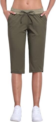 Nonwe Cargo Pants Women Capri Pants سريعة الجفاف للمشي لمسافات طويلة للنساء مع جيوب in Kuwait