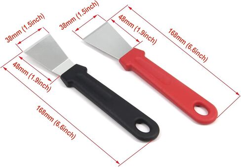 Zeberoxyz 2 قطعة أداة إزالة ثلاثية الأبعاد مكشطة ملعقة طابعة ثلاثية الأبعاد مع مقابض مريحة قوية لتجريد النماذج، مجرفة من الفولاذ المقاوم للصدأ لإزالة راتينج الطباعة ثلاثية الأبعاد in Kuwait