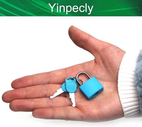 Yinpecly قفل الجسم ABS شل، 22.5 مم أقفال سبائك الزنك ذات مفاتيح على حد سواء قفل علامة خارج تكبل قفل أمان للمنزل، حقائب السفر، صندوق الأدوات الأرجواني 1 قطعة in Saudi Arabia
