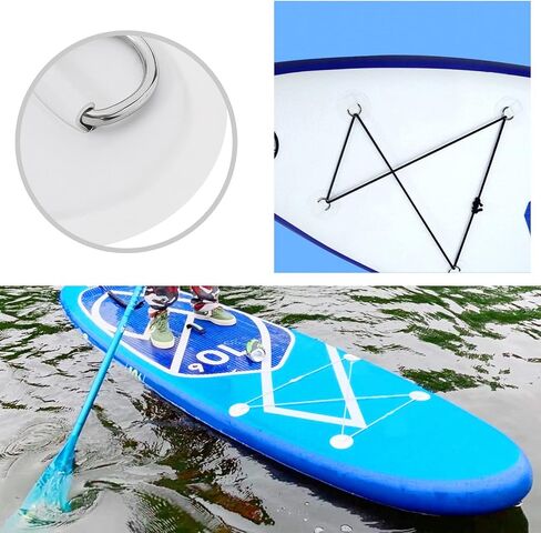 SING F LTD 4PCS D-Ring Patch Kayak D-Ring Pad Paddleboard Accessories for PVC Inflatable Boat Canoe Raft Dinghy Kayak Surfboard No Glue Included 4 Inch in Saudi Arabia