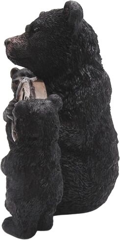 Mama Bear Knows Best with Cubs Figurine, Freestanding Tabletop Decoration, Rustic Cabin Décor, 8.25 Inches in Saudi Arabia