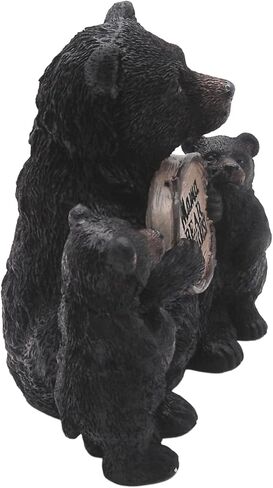 Mama Bear Knows Best with Cubs Figurine, Freestanding Tabletop Decoration, Rustic Cabin Décor, 8.25 Inches in Saudi Arabia
