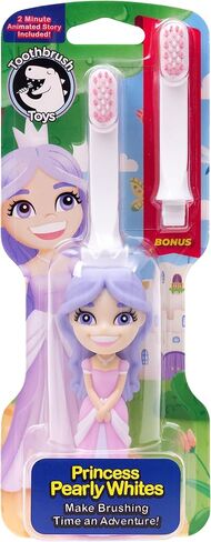 Toothbrush Toys Kids Toothbrush 2-10 Year Old - Captain Cavity Superhero for Kids | Soft Bristles - Gentle on Gums | Large Handle – Easy Grip for Small Hands | Bonus Replaceable Brush Head in Saudi Arabia