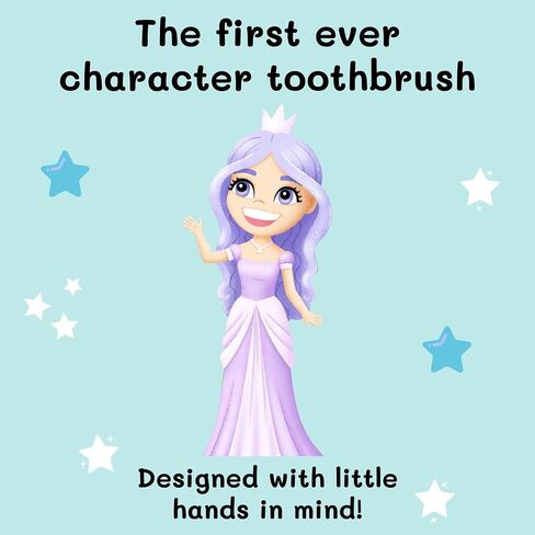Toothbrush Toys Kids Toothbrush 2-10 Year Old - Captain Cavity Superhero for Kids | Soft Bristles - Gentle on Gums | Large Handle – Easy Grip for Small Hands | Bonus Replaceable Brush Head in Saudi Arabia