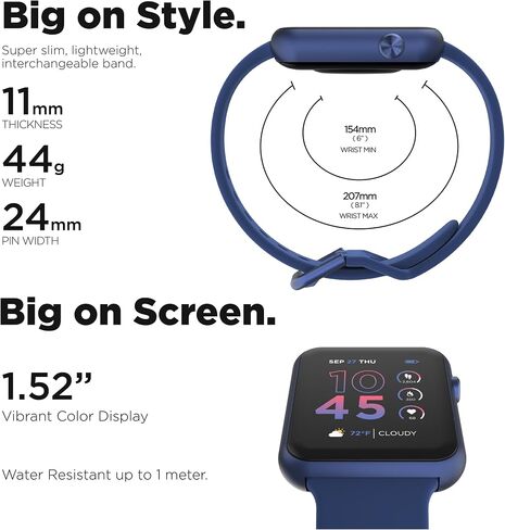 iTouch Air 4 Smartwatch - Fitness Tracker, Heart Rate Monitor, Customizable Watch Face - Activity and Calorie Tracker - 100+ Sports Modes - Bluetooth Connectivity in Saudi Arabia