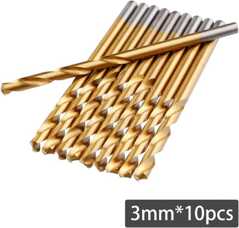 مجموعة لقم الثقب الصغيرة من Wolfride مقاس 1 مم 1.5 مم 2 مم 2.5 مم 3 مم لقم الثقب الصغيرة للخشب والبلاستيك وسبائك الألومنيوم (50 قطعة) in Kuwait