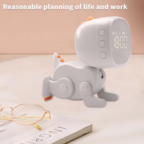 Kids Dinosaur Alarm Clock for Boys and Girls Bedroom, LED Cute Bedside Clock with Digital Display, Children's Sleep Trainer, Ok to Wake Light and Night Light, for Kids(Green) in Saudi Arabia