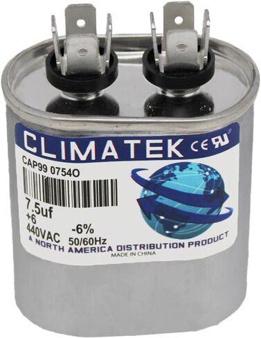 V2000/37-755 - مكثف ClimaTek 7 فائق التوهج MFD بيضاوي 370/440 فولت يناسب أمرد in Saudi Arabia