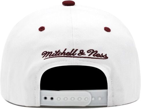 قبعة Mitchell & Ness Anaheim Mighty Ducks NHL Tail Sweep Pro Crown المنحنية العتيقة - أبيض in Saudi Arabia