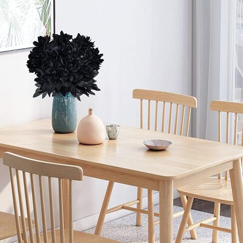 Artflower 10 حزمة الحرير الاصطناعي باقة الداليا مع الجذعية الطويلة، 16 "النبيذ الأحمر وهمية زهرة الزهور ترتيبات الزفاف باقة الزفاف لعيد الهالوين مهرجان الحصاد الجدول المركزية ديكور المنزل in Kuwait