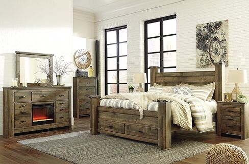 Signature Design by Ashley Payson Farmhouse Wall Clock, 30 x 30 Inches, Natural Wood Finish in Kuwait