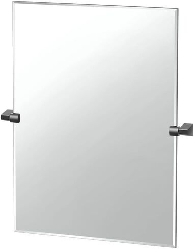 Gatco 5659LG A-Line Frameless Oval Mirror, 32 Inch, Chrome in Saudi Arabia
