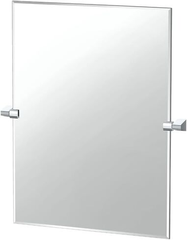 Gatco 5659LG A-Line Frameless Oval Mirror, 32 Inch, Chrome in Saudi Arabia