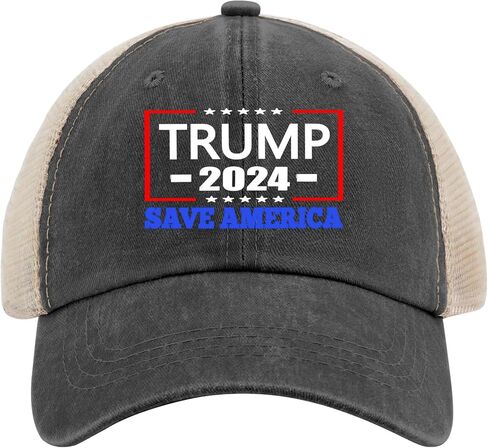 Trump 2024 Save America Baseball Cap American Hat AllBlack Men's Hats Gifts for Dad Cool Hat in Saudi Arabia