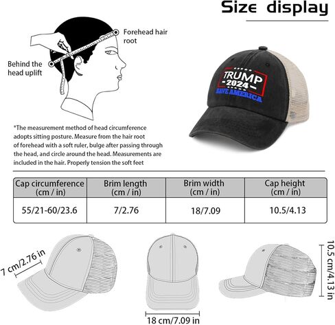 Trump 2024 Save America Baseball Cap American Hat AllBlack Men's Hats Gifts for Dad Cool Hat in Saudi Arabia