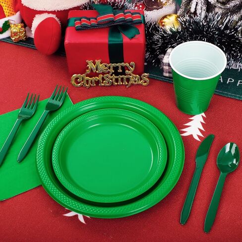 WELLIFE 120Pcs Black Plastic Plates - Black Plates Disposable for Party, Include 60PCS 9inch Black Dinner Plates and 60PCS 7inch Black Dessert/Salad Plates, Black Party Supplies & Plastic Party Plates in Saudi Arabia