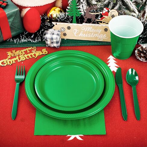WELLIFE 120Pcs Black Plastic Plates - Black Plates Disposable for Party, Include 60PCS 9inch Black Dinner Plates and 60PCS 7inch Black Dessert/Salad Plates, Black Party Supplies & Plastic Party Plates in Saudi Arabia