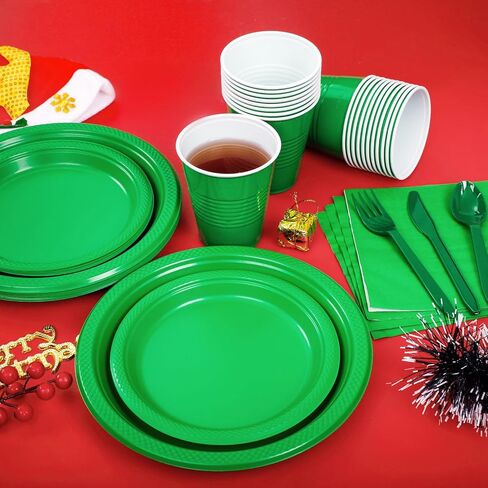 WELLIFE 120Pcs Black Plastic Plates - Black Plates Disposable for Party, Include 60PCS 9inch Black Dinner Plates and 60PCS 7inch Black Dessert/Salad Plates, Black Party Supplies & Plastic Party Plates in Saudi Arabia