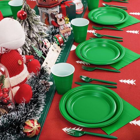 WELLIFE 120Pcs Black Plastic Plates - Black Plates Disposable for Party, Include 60PCS 9inch Black Dinner Plates and 60PCS 7inch Black Dessert/Salad Plates, Black Party Supplies & Plastic Party Plates in Saudi Arabia