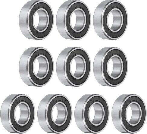 uxcell 10pcs 688-2RS Bearing 8x16x5mm, Chrome Steel Double Rubber Seals Miniature Bearing, Lubricated Deep Groove Ball Bearings, P6 (ABEC 3) in Saudi Arabia