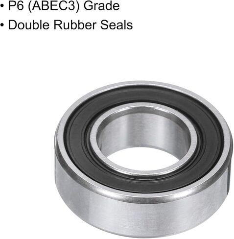 uxcell 10pcs 688-2RS Bearing 8x16x5mm, Chrome Steel Double Rubber Seals Miniature Bearing, Lubricated Deep Groove Ball Bearings, P6 (ABEC 3) in Saudi Arabia