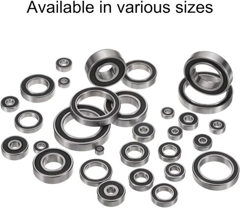 uxcell 10pcs 688-2RS Bearing 8x16x5mm, Chrome Steel Double Rubber Seals Miniature Bearing, Lubricated Deep Groove Ball Bearings, P6 (ABEC 3) in Saudi Arabia