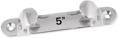 NRC&XRC 4/5/6inch Boat Cleat Line Straight Bow Chock Silver Marine Stainless Steel 316 Boat Dock Cleat Chock Accessories Straight Cable Guide,Free fastener in Saudi Arabia