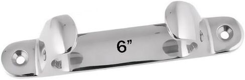 NRC&XRC 4/5/6inch Boat Cleat Line Straight Bow Chock Silver Marine Stainless Steel 316 Boat Dock Cleat Chock Accessories Straight Cable Guide,Free fastener in Saudi Arabia