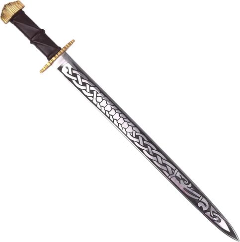 سيف فايكينج براند مع غمد من الجلد الطبيعي - مصنوع يدويًا من الفولاذ 5160 - سيف أصلي من العصور الوسطى in Kuwait