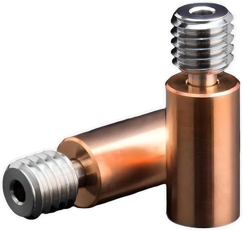 Sidewinder X1 BiMetal Heatbreak ترقية جميع المعادن النحاسية + سبائك التيتانيوم ثنائية المعدن لكسر الحرارة لـ Sidewinder X1 X2، Genius Pro، Kraken Chimera +، Cyclops Plus Muti Color Hotend. (قطعتان) in Kuwait