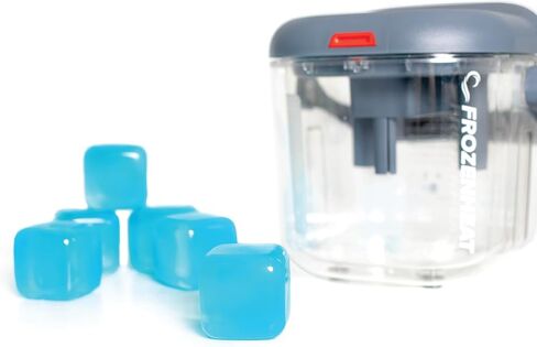 مكعبات ثلج بلاستيكية كبيرة جدًا قابلة لإعادة الاستخدام (6 عبوات) لآلة العلاج البارد، وموزع المشروبات، والمبرد | كتل الفريزر القابلة للتجميد | خالية من مادة BPA وغير سامة من Brace Direct in Kuwait