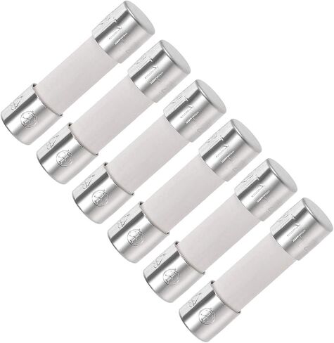 uxcell Ceramic Cartridge Fuses 1A 250V 5x20mm Slow Blow Replacement for Stereo Audio Amplifier Ceramic 6pcs in Saudi Arabia