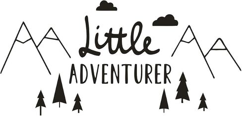 The tribal Mountain Little Adventure Wall Sticker Art Travel Adventures Mountains Wall Decal for Kids Room Nursery Room Bedroom Wall Art Murals Removable Boys Wall Poster QQ198 (57X27CM) in Saudi Arabia