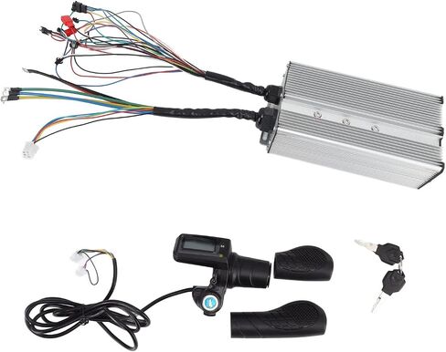 Alomejor Electric Bike Controller Kit Electric Scooter Controller LCD Display Panel with Grip Half Handlebar for Electric Bike 36V 48V 2000‑3000W in Saudi Arabia