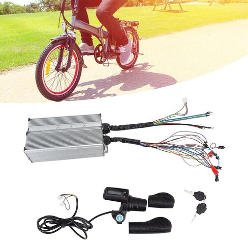 Alomejor Electric Bike Controller Kit Electric Scooter Controller LCD Display Panel with Grip Half Handlebar for Electric Bike 36V 48V 2000‑3000W in Saudi Arabia