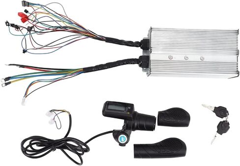 Alomejor Electric Bike Controller Kit Electric Scooter Controller LCD Display Panel with Grip Half Handlebar for Electric Bike 36V 48V 2000‑3000W in Saudi Arabia