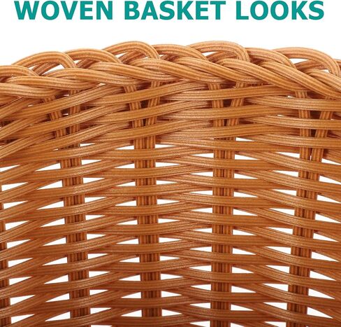 BESTOYARD الروطان سلة المهملات سلال تخزين البلاستيك تشكيلة زهور الديكور سلة النفايات المنسوجة سطح الطاولة سلة منسوجة سلة الأعشاب البحرية متعددة الاستخدام سلة منسوجة مكتب الشاي القهوة مع غطاء in Kuwait