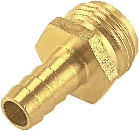 2 قطعة 1/4 بوصة خرطوم بارب × 1/2 بوصة ذكر NPT محول نحاسي تركيب ملولب، وقود/ماء/هواء in Saudi Arabia
