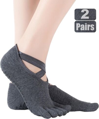 SPENCIAL'S Women's Yoga Socks Full Toe, Non Slip with Grips,Backless Sports Yoga Socks for Pilates,Ballet, Fitness,Dance in Saudi Arabia
