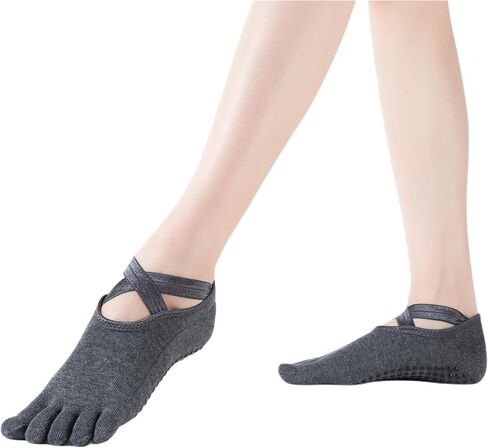 SPENCIAL'S Women's Yoga Socks Full Toe, Non Slip with Grips,Backless Sports Yoga Socks for Pilates,Ballet, Fitness,Dance in Saudi Arabia