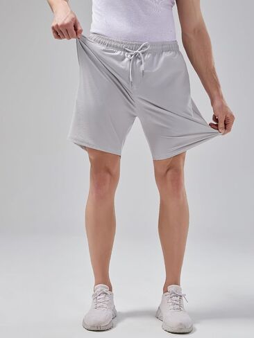 Men's Casual Shorts Drawstring Summer Quick Dry Beach Stretch Waist Golf Athletic Gym Short in Saudi Arabia
