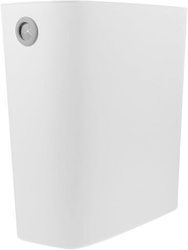 سلة المهملات النحيفة من جارنيك، سلة قمامة للحمام سعة 3 جالون، سلة قمامة للمطبخ، سلة ضيقة طويلة لغرفة النوم، سلة قمامة صغيرة من البلاستيك الأبيض للمكتب in Kuwait